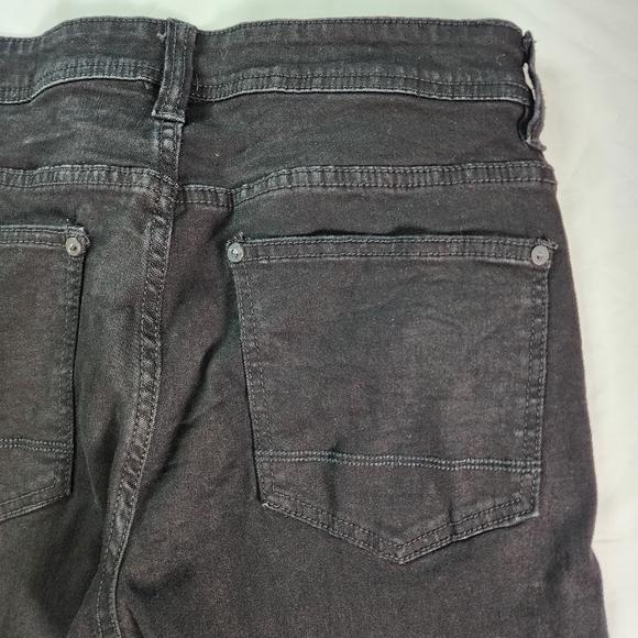 Y2K Paper Denim & Cloth Black Charcoal Slim Straight Stretch Jeans Size 30x31 - Picture 5 of 13